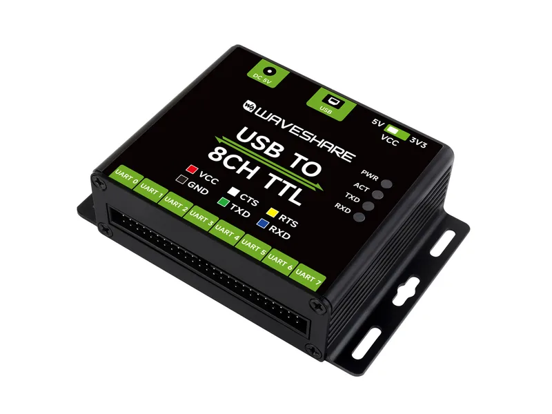 Промышленный преобразователь USB в 8-канальный TTL, USB в UART, несколько схем защиты, поддержка нескольких систем, адаптер USB в TTL
