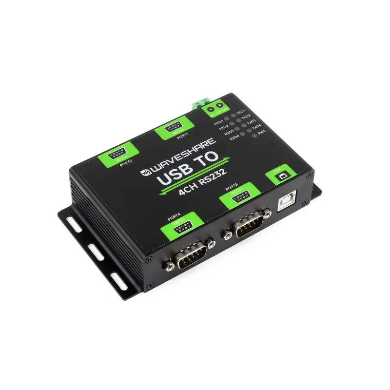 Промышленный изолированный преобразователь USB в 4-канальный RS232, адаптер USB в последовательный интерфейс, оригинальный чип FT4232HL, совместимость с несколькими ОС Mac/Linux/Android/Windows