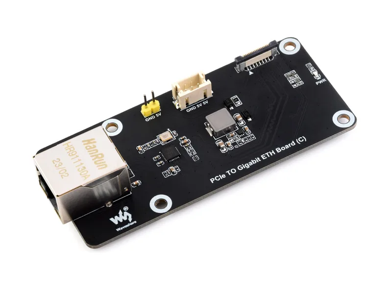 PCIe TO Gigabit ETH (C) для Raspberry Pi 5, поддерживает ОС Raspberry Pi, без драйверов, Plug And Play, адаптер Raspberry Pi 5 PCIe