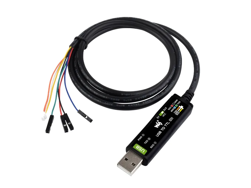 Промышленный последовательный кабель USB TO TTL (D), оригинальный чип FT232RNL, несколько схем защиты, поддержка нескольких систем, подходит для отладки последовательного порта Raspberry Pi 5