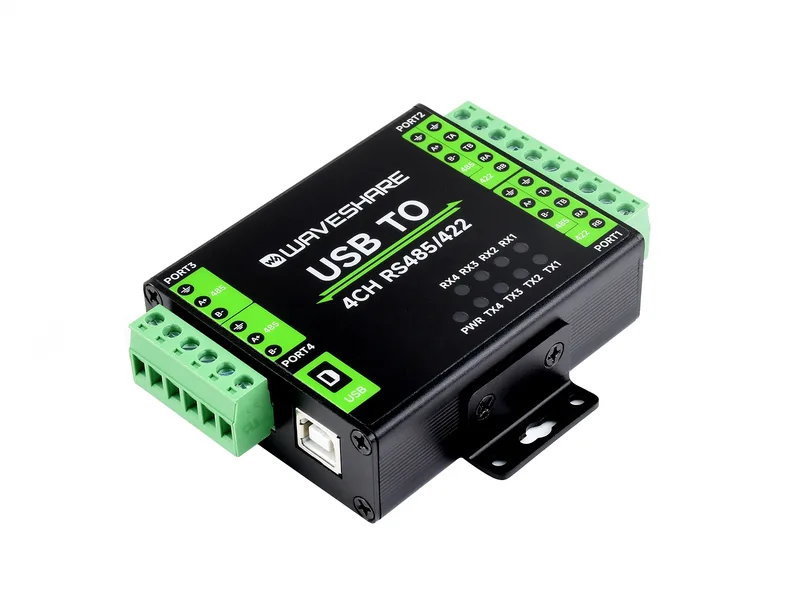 Промышленный изолированный преобразователь USB в RS485/422, оригинальный чип FT4232HL, поддерживает USB-2-канальный RS485 + 2-канальный RS485/422
