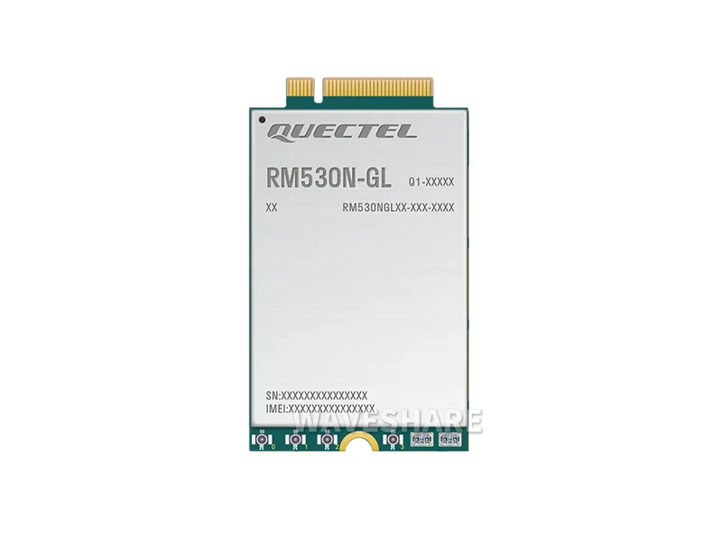 Quectel RM530N-GL Модуль IoT Global Band 5G, модуль 5G Sub-6G и mmWave, форм-фактор M.2 со спецификациями 3GPP 5G Release 16