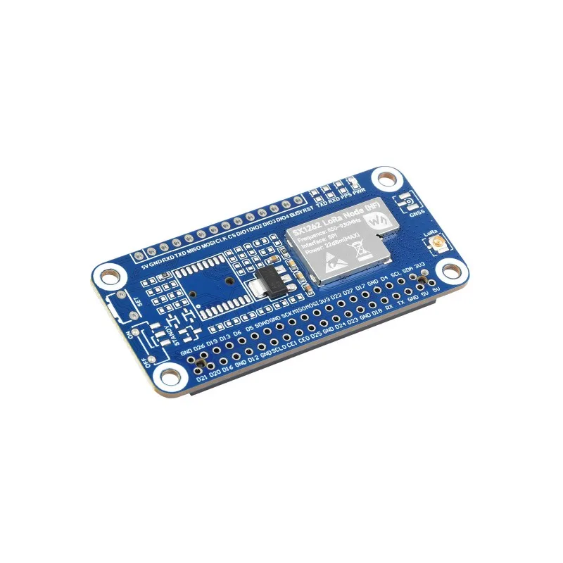 SX1262 Плата расширения узла LoRaWAN для Raspberry Pi, с магнитной антенной CB, опциями для диапазона частот и функцией GNSS
