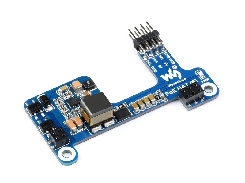 Шляпа Power over Ethernet (E) для Raspberry Pi 3B+/4B, совместимая со стандартом 802.3af
Мини-базовая плата
