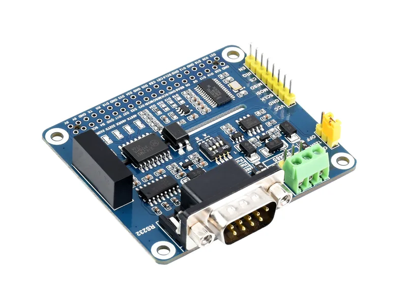 Изолированная шляпа расширения RS485 RS232 для Raspberry Pi, управление SPI