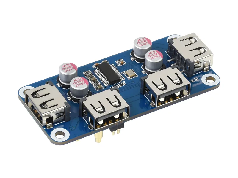 USB HUB HAT (B) для серии Raspberry Pi, 4 порта USB 2.0