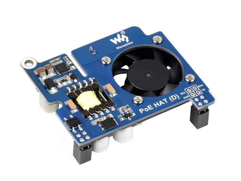 Шляпа Power over Ethernet (D) для Raspberry Pi 3B+/4B, совместимость со стандартом 802.3af, совместимость с официальным чехлом