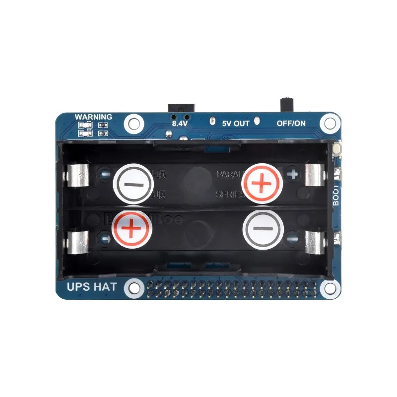 Источник бесперебойного питания UPS HAT для Raspberry Pi, стабильная выходная мощность 5 В