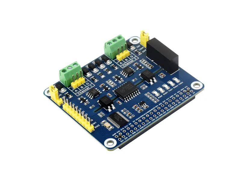 2-канальный изолированный модуль расширения RS485 для Raspberry Pi