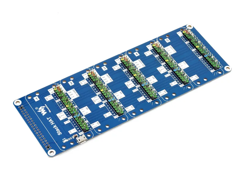 Stack HAT для Raspberry Pi, объединяет до 5 HAT одновременно