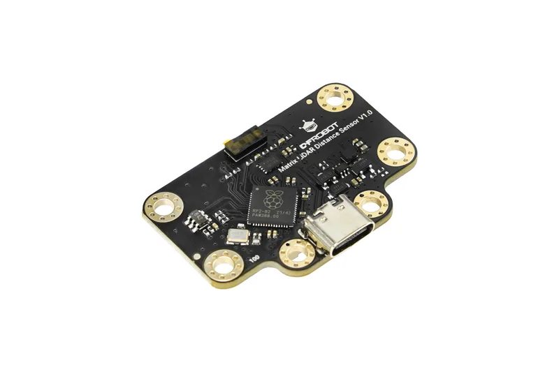 Гравитация: матричный ToF 8x8 3D-датчик расстояния (I2C и UART, диапазон 3,5 м, угол обзора 60 °)