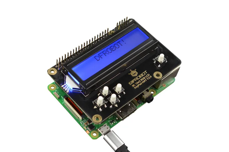 I2C 16x2 RGB ЖК-клавиатура с RGB-подсветкой V2.0 (совместима с Raspberry Pi 4B/3B+)