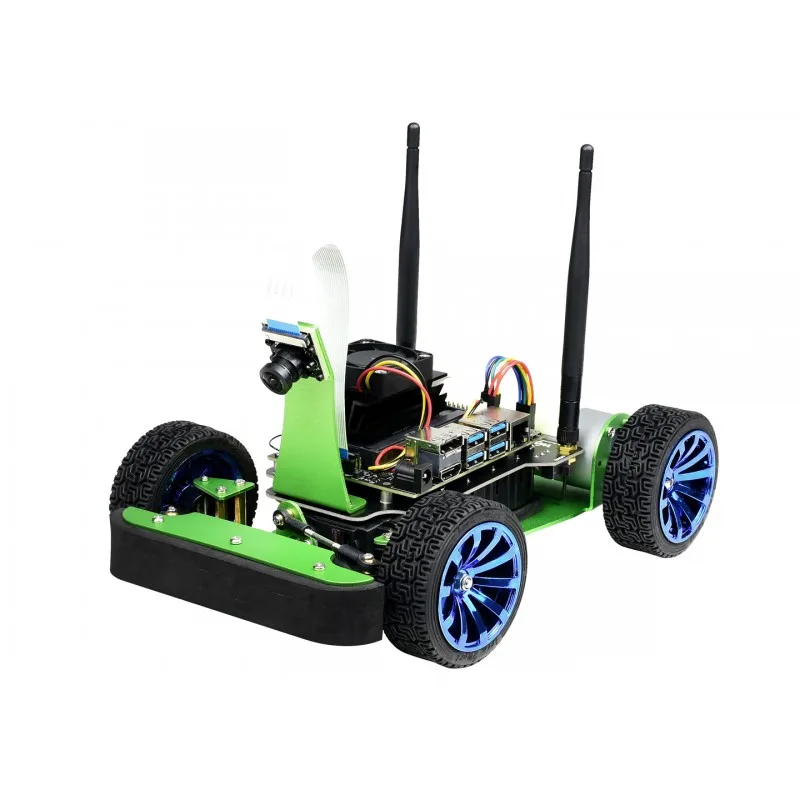JetRacer AI Kit B, гоночный робот с искусственным интеллектом на базе Jetson Nano, поставляется с комплектом разработчика Waveshare Jetson Nano