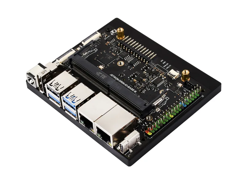 Базовая плата Waveshare Jetson Orin Nano / NX Super Dual Ethernet на базе модуля Jetson Orin Nano и Jetson Orin NX