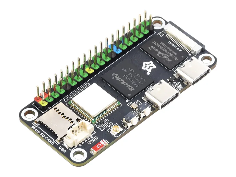 Плата разработки Luckfox Lyra Zero W Micro Linux на базе чипа RK3506B, интегрированная с трехъядерными процессорами Arm Cortex-A7 и Arm Cortex-M0