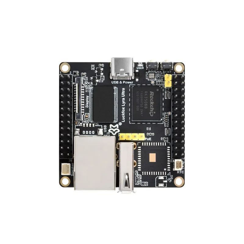 Luckfox Lyra Ultra RK3506B Плата разработки Linux Micro, встроенная память eMMC емкостью 8 ГБ, интегрирует трехъядерные процессоры ARM Cortex-A7 и ARM Cortex-M0