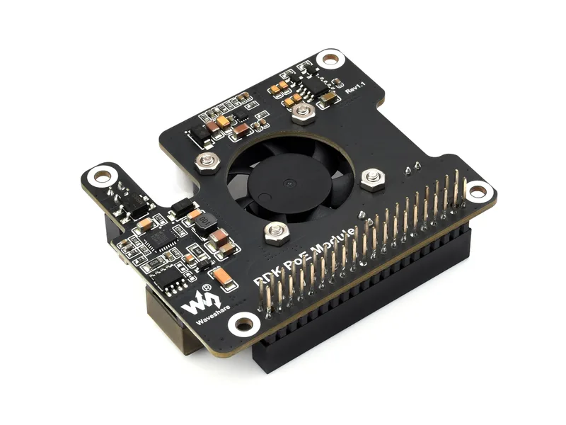 Power Over Ethernet для RDK X5, встроенный охлаждающий вентилятор, с металлическим радиатором, поддержка сетевого стандарта 802.3af/at