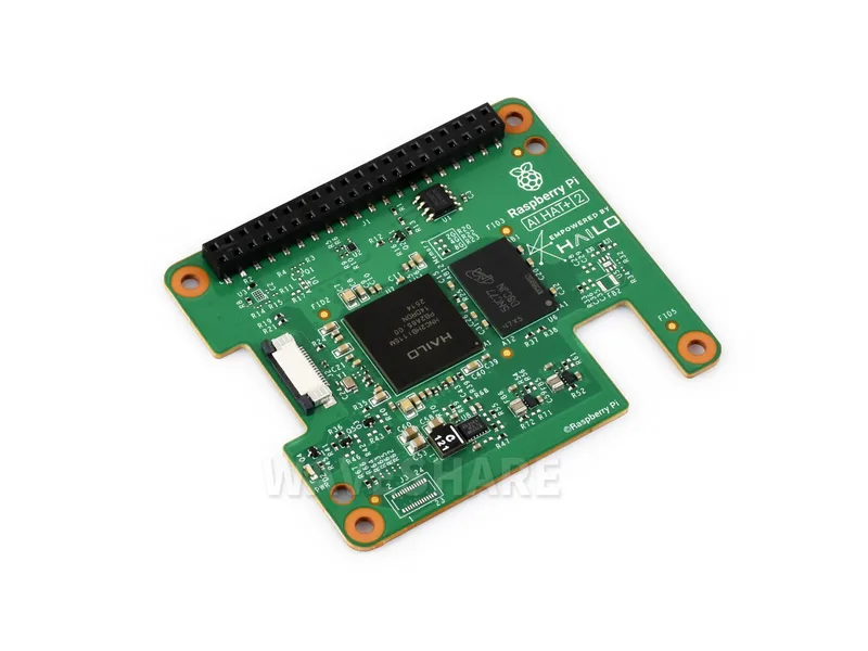 Официальный Raspberry Pi AI HAT+ 2, встроенный AI-ускоритель Hailo-10H и 8 ГБ встроенной оперативной памяти, поставляется с радиатором
