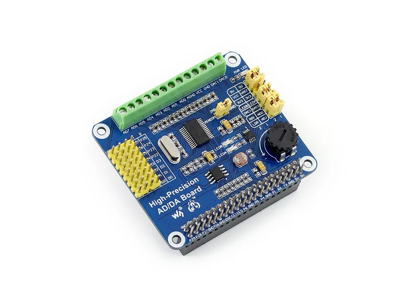 Высокоточная плата расширения AD/DA для Raspberry Pi
Плата адаптера