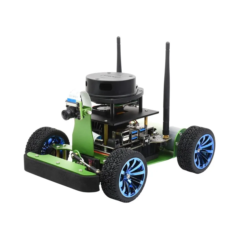 JetRacer Professional Version ROS AI Kit B, робот с искусственным интеллектом с двумя контроллерами, лидарное картирование, обработка изображений, поставляется с комплектом разработчика Waveshare Jetson Nano
