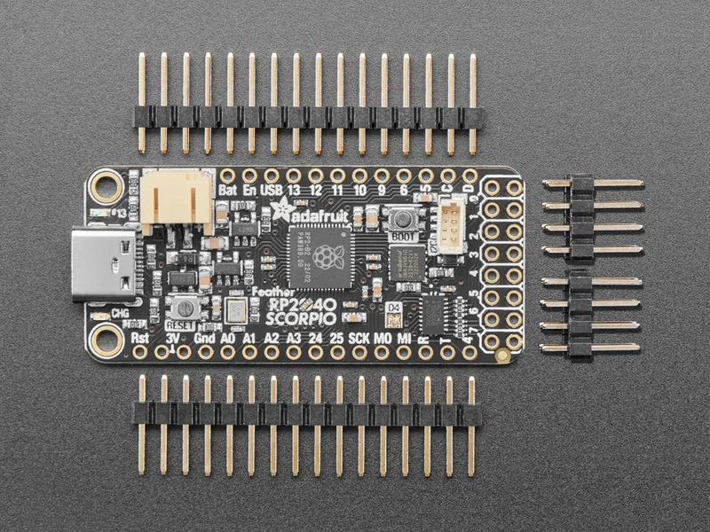 Adafruit Feather RP2040 SCORPIO - 8-канальный драйвер NeoPixel