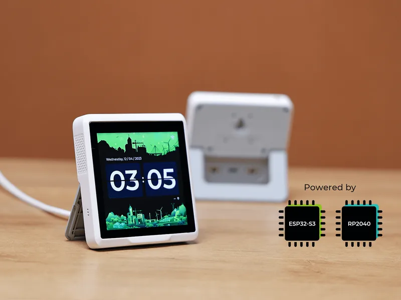 Индикатор SenseCAP D1Pro, платформа для разработки IoT с 4-дюймовым сенсорным экраном на базе ESP32S3 и RP2040