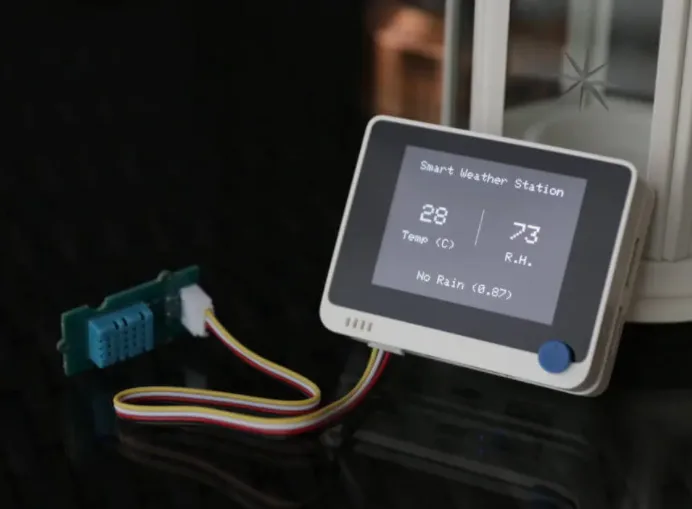 Интеллектуальная метеостанция Arduino с питанием от TinyML и терминалом Wio