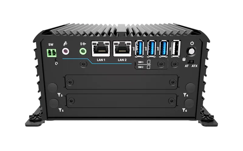 RCO-1000-ASL-30 Fanless Mini Computer with Intel® Atom® x7433RE/x7835RE Processors, 1x DP, 1x HDMI, 4x USB, 1x 2.5" SATA