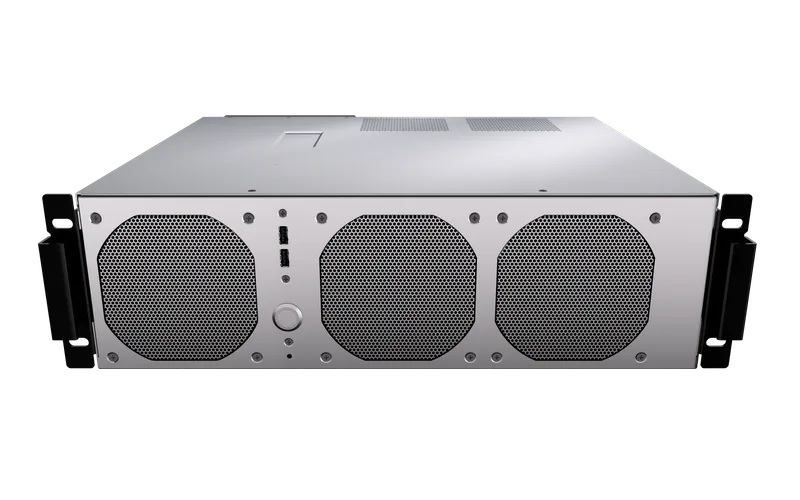 LLM-3U-AM5 3U Edge AI Rackmount Server with AMD Ryzen™ 9000/8000/7000 Processors and B650 Chipset