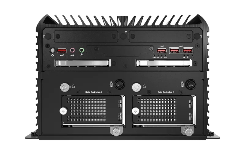 RCO-6000-CML-8NS AI Edge Inference Computer w/ LGA 1200 for Intel 10th Gen CPU & W480E PCH, Flash Storage 8x U.2 NVMe Ba