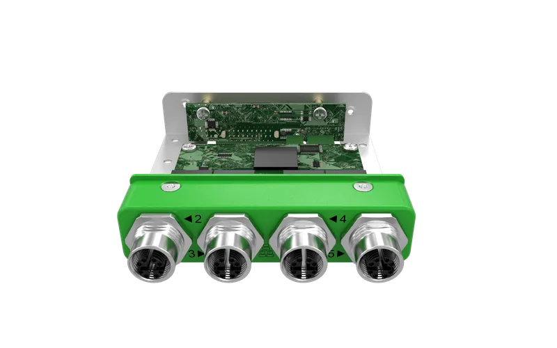 EBIO-4ETH-M12-J EDGEBoost I/O Module with 4x LAN M12 Ports