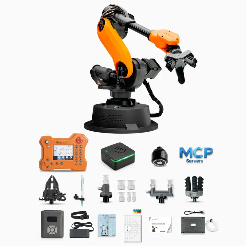 Расширенный комплект WLKATA Mirobot | 6-осевой роботизированный манипулятор Ros & Matlab Simulation Голосовое управление