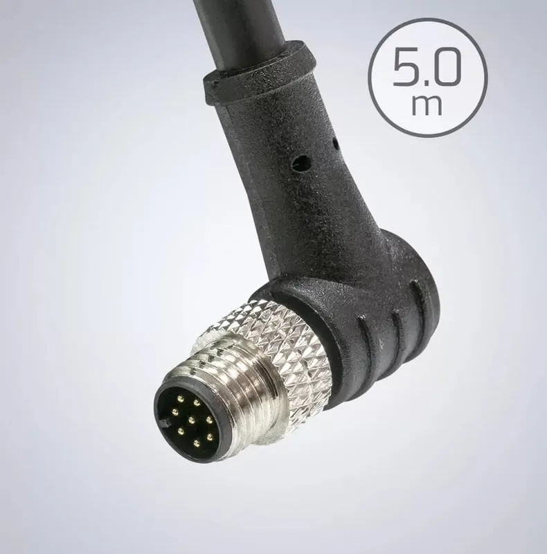 M8 GPIO 8-pin Cable [Right Angle, Up(Triton) / Down(Atlas & Helios)]-5.0m