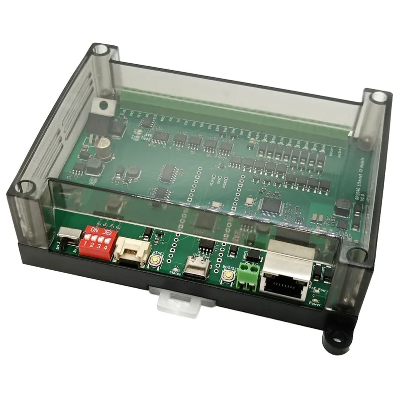 RP2040 Ethernet+PoE ввод-вывод