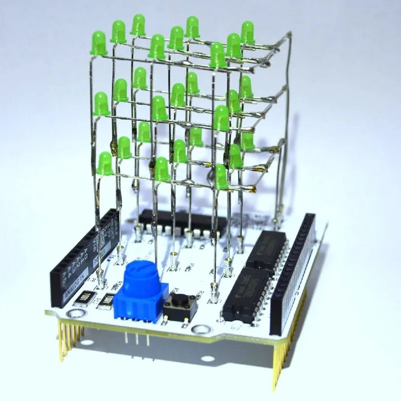 Экран светодиодного куба Arduino Uno
