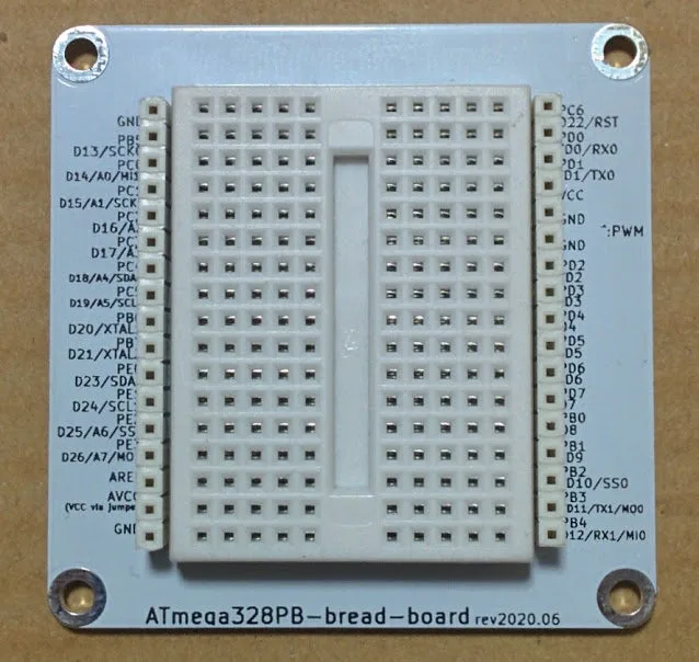 ATmega328PB-макетная плата