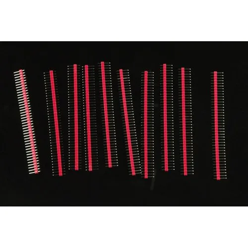 0,1″ (2,54 мм) штекерные разъемы Arduino (прямые красные, 10 шт.)