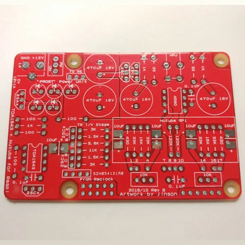 TDA1543 + Nutube для Raspberry Pi