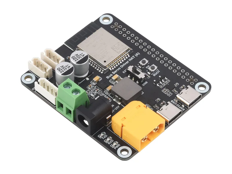Драйвер сервопривода последовательной шины HAT, объединяет ESP32 и схему управления сервоприводом, подходит для сервоприводов последовательной шины серии ST / RSBL