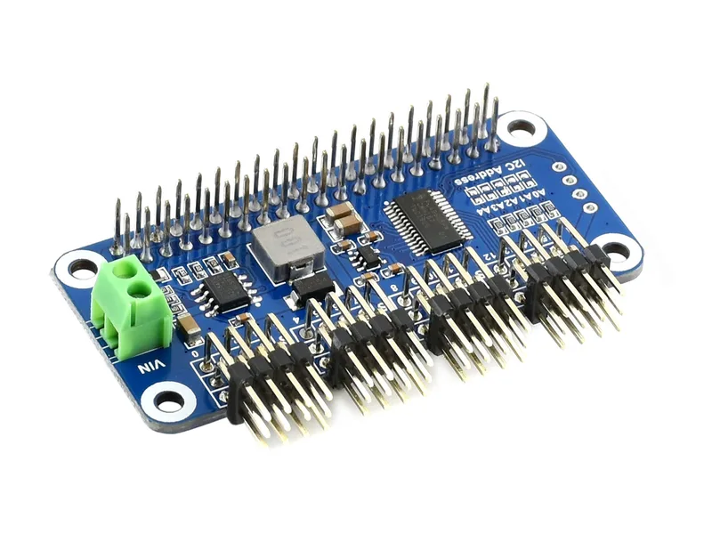 Шляпа сервопривода (B) для Raspberry Pi, 16-канальный, 12-битный, I2C