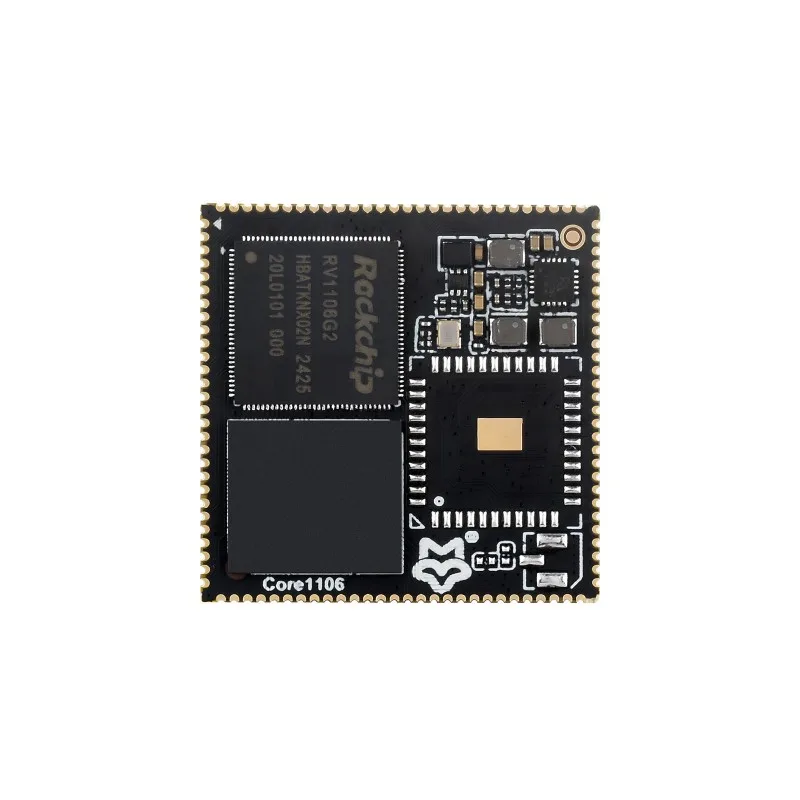 Базовая плата Luckfox Core1106 на базе чипа Rockchip RV1106, 8 ГБ eMMC, интегрирует процессоры ARM Cortex-A7/RISC-V MCU/NPU/ISP