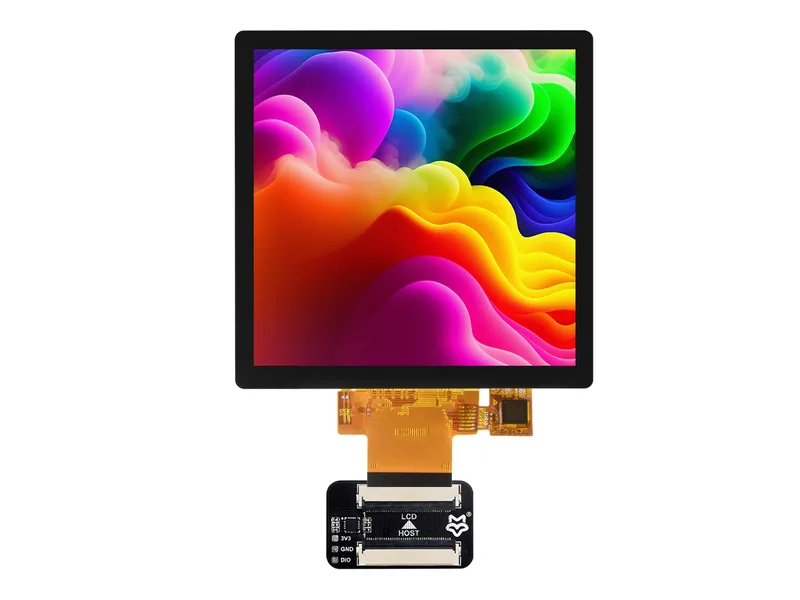 4-дюймовый емкостный сенсорный дисплей IPS, 480x480 пикселей, интерфейс связи RGB, совместимый с платой разработки Luckfox Pico Ultra