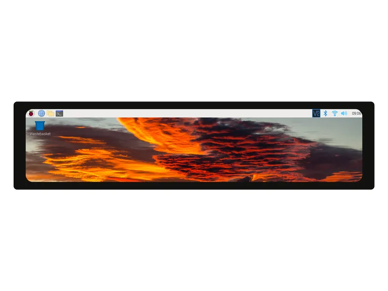 11,9-дюймовый емкостный сенсорный дисплей для Raspberry Pi, 320×1480, IPS, интерфейс DSI