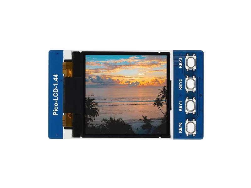 Модуль ЖК-дисплея 1,44 дюйма для Raspberry Pi Pico, 65 тыс. цветов, 128 × 128, SPI