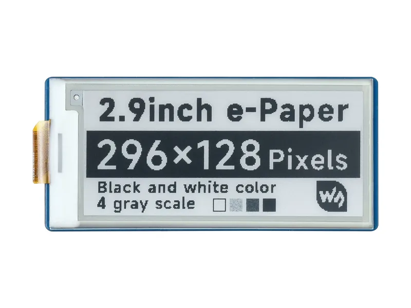 2,9-дюймовый модуль дисплея E-Paper E-Ink для Raspberry Pi Pico, 296 × 128, черный / белый, SPI