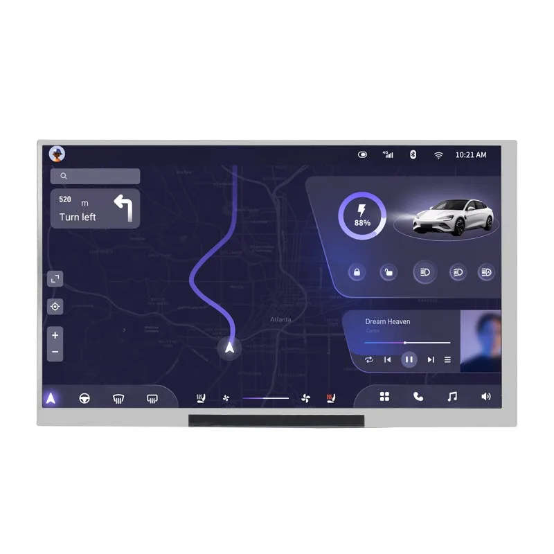 7-дюймовый встроенный дисплей IPS/QLED, 1024 × 600, тонкий и легкий дизайн