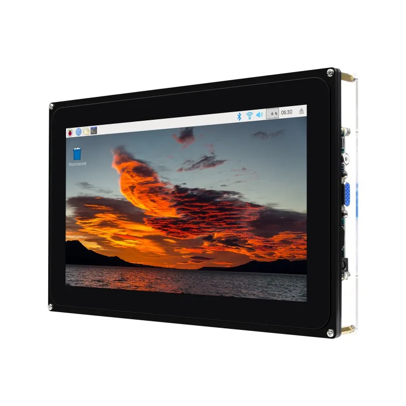 10,1-дюймовый емкостный сенсорный ЖК-экран (F) в корпусе, 1024×600, HDMI, поддержка различных систем и устройств