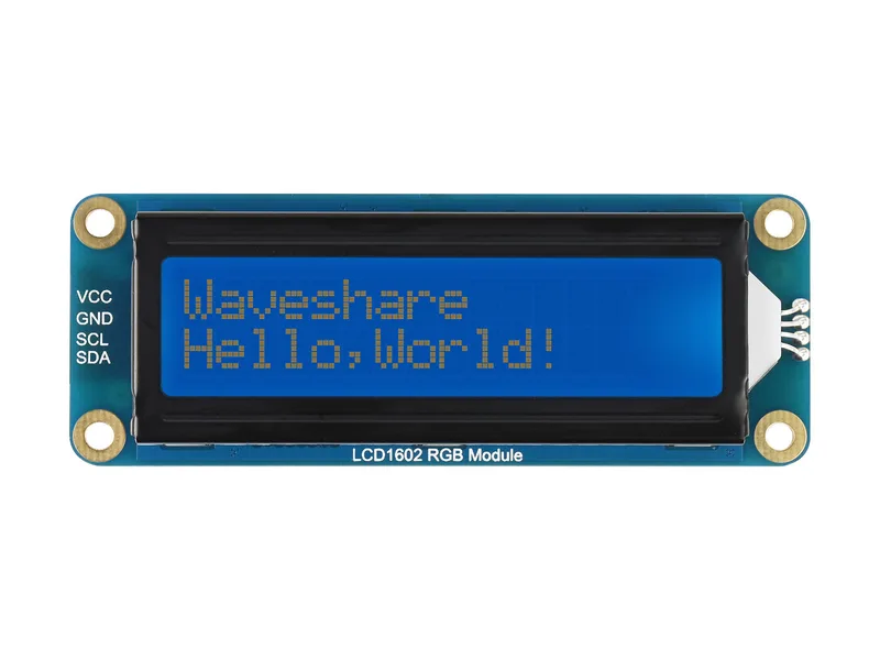 LCD1602 RGB-модуль, ЖК-дисплей 16x2 символов, RGB-подсветка, 3,3 В/5 В, шина I2C
