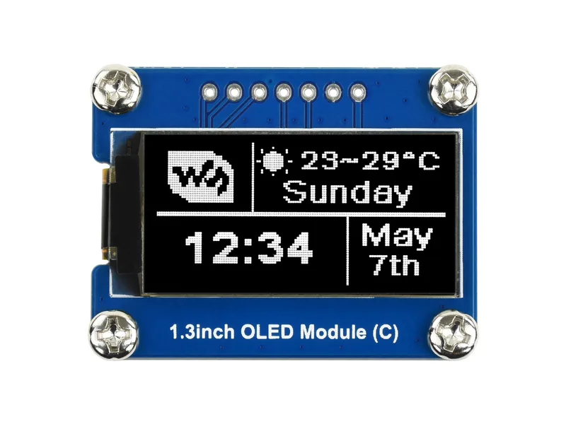 64×128, Общий модуль 1,3-дюймового OLED-дисплея