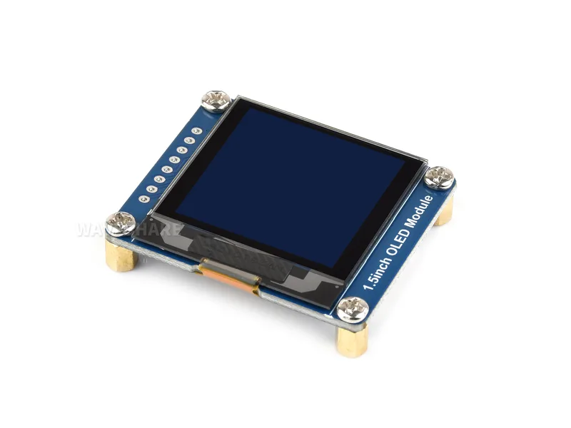 Модуль OLED-дисплея 1,5 дюйма, 128x128 пикселей, 16 оттенков серого, интерфейс SPI/I2C